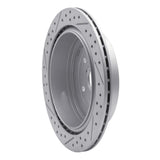 Dynamic Friction 2006-2014 Subaru Tribeca Rear Right Drilled & Slotted Geoperformance Rotor by Dynamic Friction Company 830-13036R