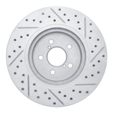 Dynamic Friction 2017-2023 Subaru Crosstrek Front Left Drilled & Slotted Geoperformance Rotor by Dynamic Friction Company 830-13037L