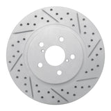 Dynamic Friction 2017-2023 Subaru Crosstrek Front Right Drilled & Slotted Geoperformance Rotor by Dynamic Friction Company 830-13037R