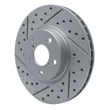 Dynamic Friction 2017-2023 Subaru Impreza Front Left Drilled & Slotted Geoperformance Rotor by Dynamic Friction Company 830-13039L