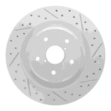 Dynamic Friction 2019-2025 Subaru Ascent Rear Right Drilled & Slotted Geoperformance Rotor by Dynamic Friction Company 830-13044R