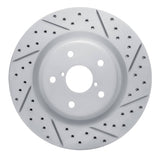 Dynamic Friction 2019-2024 Subaru Forester Front Right Drilled & Slotted Geoperformance Rotor by Dynamic Friction Company 830-13045R