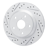 Dynamic Friction 2019-2026 Subaru Forester Rear Left Drilled & Slotted Geoperformance Rotor by Dynamic Friction Company 830-13046L