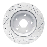 Dynamic Friction 2019-2026 Subaru Forester Rear Left Drilled & Slotted Geoperformance Rotor by Dynamic Friction Company 830-13046L