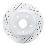 Dynamic Friction 2019-2026 Subaru Forester Rear Left Drilled & Slotted Geoperformance Rotor by Dynamic Friction Company 830-13046L