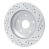 Dynamic Friction 2019-2026 Subaru Forester Rear Left Drilled & Slotted Geoperformance Rotor by Dynamic Friction Company 830-13046L