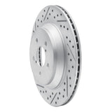 Dynamic Friction 2019-2023 Subaru Crosstrek Rear Left Drilled & Slotted Geoperformance Rotor by Dynamic Friction Company 830-13047L