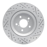 Dynamic Friction 2019-2023 Subaru Crosstrek Rear Left Drilled & Slotted Geoperformance Rotor by Dynamic Friction Company 830-13047L