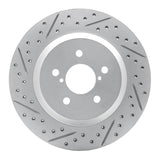 Dynamic Friction 2019-2023 Subaru Crosstrek Rear Left Drilled & Slotted Geoperformance Rotor by Dynamic Friction Company 830-13047L