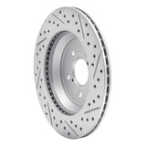Dynamic Friction 2019-2023 Subaru Crosstrek Rear Left Drilled & Slotted Geoperformance Rotor by Dynamic Friction Company 830-13047L