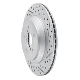 Dynamic Friction 2019-2023 Subaru Crosstrek Rear Right Drilled & Slotted Geoperformance Rotor by Dynamic Friction Company 830-13047R