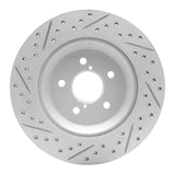 Dynamic Friction 2019-2023 Subaru Crosstrek Rear Right Drilled & Slotted Geoperformance Rotor by Dynamic Friction Company 830-13047R