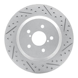 Dynamic Friction 2019-2023 Subaru Crosstrek Rear Right Drilled & Slotted Geoperformance Rotor by Dynamic Friction Company 830-13047R