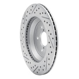 Dynamic Friction 2019-2023 Subaru Crosstrek Rear Right Drilled & Slotted Geoperformance Rotor by Dynamic Friction Company 830-13047R