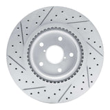 Dynamic Friction 2020-2025 Subaru Forester Front Right Drilled & Slotted Geoperformance Rotor by Dynamic Friction Company 830-13049R