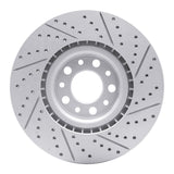 Dynamic Friction 2017-2025 Alfa Romeo Stelvio Front Left Drilled & Slotted Geoperformance Rotor by Dynamic Friction Company 830-16012L