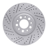 Dynamic Friction 2017-2025 Alfa Romeo Stelvio Front Left Drilled & Slotted Geoperformance Rotor by Dynamic Friction Company 830-16012L