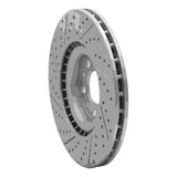 Dynamic Friction 2017-2025 Alfa Romeo Stelvio Front Right Drilled & Slotted Geoperformance Rotor by Dynamic Friction Company 830-16012R