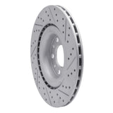 Dynamic Friction 2017-2025 Alfa Romeo Stelvio Rear Left Drilled & Slotted Geoperformance Rotor by Dynamic Friction Company 830-16013L