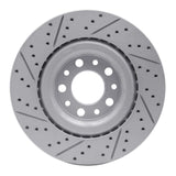 Dynamic Friction 2017-2025 Alfa Romeo Giulia Rear Right Drilled & Slotted Geoperformance Rotor by Dynamic Friction Company 830-16013R