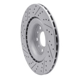 Dynamic Friction 2017-2025 Alfa Romeo Giulia Rear Right Drilled & Slotted Geoperformance Rotor by Dynamic Friction Company 830-16013R