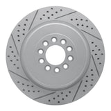 Dynamic Friction 2003-2005 Jaguar Super V8 Front Left Drilled & Slotted Geoperformance Rotor by Dynamic Friction Company 830-20014L