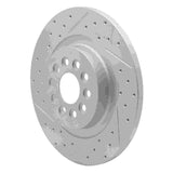 Dynamic Friction 2003-2005 Jaguar Super V8 Rear Left Drilled & Slotted Geoperformance Rotor by Dynamic Friction Company 830-20015L