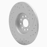Dynamic Friction 2003-2005 Jaguar Super V8 Rear Left Drilled & Slotted Geoperformance Rotor by Dynamic Friction Company 830-20015L