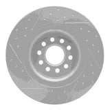 Dynamic Friction 2003-2005 Jaguar S-Type Rear Right Drilled & Slotted Geoperformance Rotor by Dynamic Friction Company 830-20015R