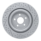 Dynamic Friction 2006-2015 Jaguar Xj8 Rear Left Drilled & Slotted Geoperformance Rotor by Dynamic Friction Company 830-20018L