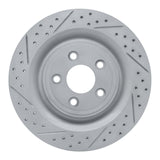 Dynamic Friction 2006-2015 Jaguar Xj8 Rear Left Drilled & Slotted Geoperformance Rotor by Dynamic Friction Company 830-20018L