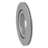 Dynamic Friction 2006-2015 Jaguar Xj8 Rear Left Drilled & Slotted Geoperformance Rotor by Dynamic Friction Company 830-20018L