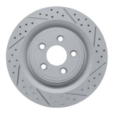 Dynamic Friction 2006-2015 Jaguar Super V8 Rear Right Drilled & Slotted Geoperformance Rotor by Dynamic Friction Company 830-20018R