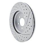 Dynamic Friction 2006-2010 Jaguar Xk Front Left Drilled & Slotted Geoperformance Rotor by Dynamic Friction Company 830-20019L