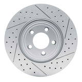 Dynamic Friction 2006-2010 Jaguar Xf Front Right Drilled & Slotted Geoperformance Rotor by Dynamic Friction Company 830-20019R