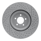 Dynamic Friction 2006-2021 Jaguar XK Front Left Drilled & Slotted Geoperformance Rotor by Dynamic Friction Company 830-20020L