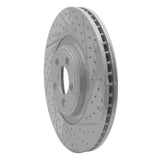 Dynamic Friction 2006-2021 Jaguar Super V8 Front Right Drilled & Slotted Geoperformance Rotor by Dynamic Friction Company 830-20020R