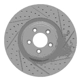 Dynamic Friction 2006-2021 Jaguar Super V8 Front Right Drilled & Slotted Geoperformance Rotor by Dynamic Friction Company 830-20020R