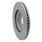 Dynamic Friction 2006-2021 Jaguar Super V8 Front Right Drilled & Slotted Geoperformance Rotor by Dynamic Friction Company 830-20020R