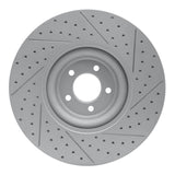 Dynamic Friction 2010-2024 Jaguar Xj Front Left Drilled & Slotted Geoperformance Rotor by Dynamic Friction Company 830-20026L