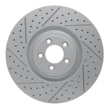 Dynamic Friction 2010-2024 Jaguar Xj Front Left Drilled & Slotted Geoperformance Rotor by Dynamic Friction Company 830-20026L