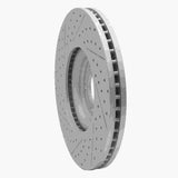 Dynamic Friction 2010-2024 Jaguar F-Type Front Right Drilled & Slotted Geoperformance Rotor by Dynamic Friction Company 830-20026R