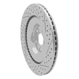 Dynamic Friction 2010-2024 Jaguar F-Type Rear Left Drilled & Slotted Geoperformance Rotor by Dynamic Friction Company 830-20027L