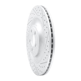 Dynamic Friction 2010-2024 Jaguar Xfr Rear Right Drilled & Slotted Geoperformance Rotor by Dynamic Friction Company 830-20027R