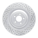 Dynamic Friction 2010-2024 Jaguar Xfr Rear Right Drilled & Slotted Geoperformance Rotor by Dynamic Friction Company 830-20027R