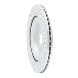 Dynamic Friction 2010-2024 Jaguar Xfr Rear Right Drilled & Slotted Geoperformance Rotor by Dynamic Friction Company 830-20027R