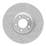 Dynamic Friction 2003-2005 Jaguar Xj8 Front Left Drilled & Slotted Geoperformance Rotor by Dynamic Friction Company 830-20030L