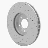 Dynamic Friction 2003-2005 Jaguar Xj8 Front Left Drilled & Slotted Geoperformance Rotor by Dynamic Friction Company 830-20030L