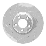 Dynamic Friction 2003-2005 Jaguar S-Type Front Right Drilled & Slotted Geoperformance Rotor by Dynamic Friction Company 830-20030R