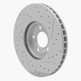 Dynamic Friction 2003-2005 Jaguar S-Type Front Right Drilled & Slotted Geoperformance Rotor by Dynamic Friction Company 830-20030R